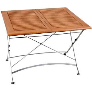 Garden Pleasure Ausziehtisch 90 x 100 x 74 cm Braun