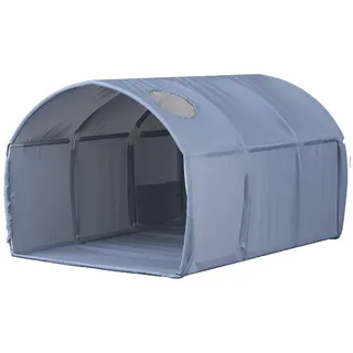 VitaliSpa Tunnelzelt Kubby Blau 100 x 80 cm mit Fenster , Dunkelblau , Textil , Rund , 100x140 cm , Spielzeug, Kinderzelte