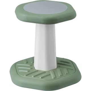 Vevor Wackelstuhl Wackelhocker mini mit Schwammkissen, Kinderhocker verbessert Konzentration, Haltung und beruhigt Kinder, 70 kg belastbar Wackelhocker aus HDPE ideal für Schulen Zuhause Grün