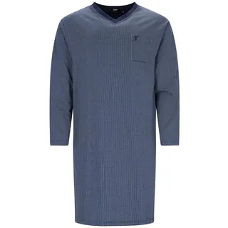 Hausanzug HAJO "Nachthemd", Herren, Gr. L, blau, Obermaterial: 100% Baumwolle CO., Homewear-Sets Hausanzug