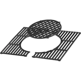 BBQ-Toro Gusseisen Grillrost System 52 x 44 cm, Rost-in-Rost Gussrost Grill, Gusseisen Einsatz - Schwarz