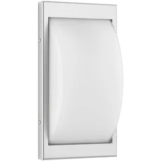 LCD Licht Creativ Design GmbH Außenwandleuchte Aluminium, Edelstahl 9 cm x 17 cm x 32,5 cm inkl. Bewegungsmelder weiß
