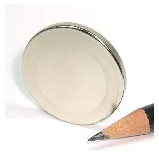 Scheibenmagnet super stark Ø 30,0 x 3,0 mm N45 Nickel (magnets4you) - hält 6,3 kg| Neodym Supermagnet | Powermagnet | Haftmagnet, Magnetscheibe, Zylindermagnet