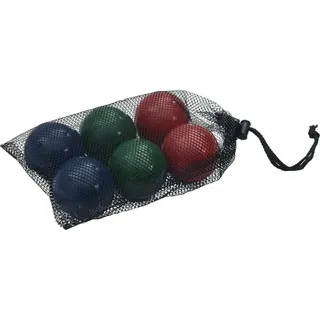 8-tlg. Boccia-Spielset mit Tragetasche Massivholz Kiefer