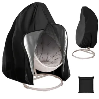 SINRAD 230x200CM Hängesessel Abdeckung, Schutzhülle Hängesessel, Swing Egg Chair Cover, 210D Oxford Hängekorb Schwingsessel Abdeckhauben, Wasserdicht, Winddicht, UV-Beständig, Reißfest