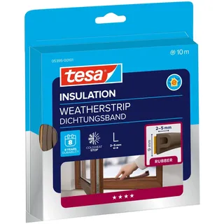 Tesa tesamoll CLASSIC P-Profil Braun 10 m x 9 mm x 5,5 mm