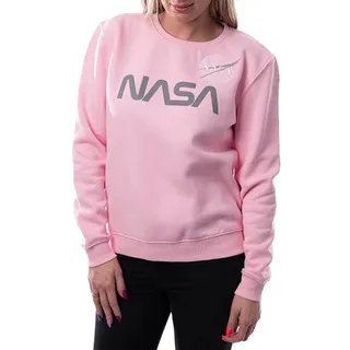 Alpha Industries NASA PM Sweater Wmn Sweatshirt für Damen Pastel/Neon Pink