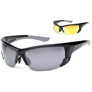 Arctica ® S-198 Polarisierte Sport-Sonnenbrille mit optischem Rand und auswechselbaren Gläsern