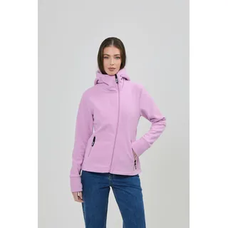 Fleecejacke BENCH. "NINJA", Damen, Gr. 40, lila (violet), Fleece, Obermaterial: 100% Polyester, unifarben, figurbetont, Jacken Fleecejacke, mit Reißverschluss, aus Polyester und Kunstfaser, Langarm