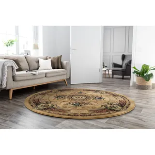 THEKO Teppich »Gabiro 856«, rund, 10 mm Höhe, Kurzflor, Orient-Optik, ideal im Wohnzimmer & Schlafzimmer THEKO beige Ø 300 cm   1 St.