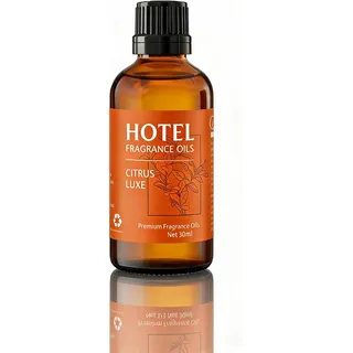 WECONA Citrus Luxe Duftöl 30ml, Hotel Duftöl für Diffuser, Aroma Öl mit Citrus, Bergamotte, Grapefruit, Rose, Vanille & Patchouli, Diffuser Öl, Duftöle für Diffuser, Kerzen Duftöl & Seifenduftöl