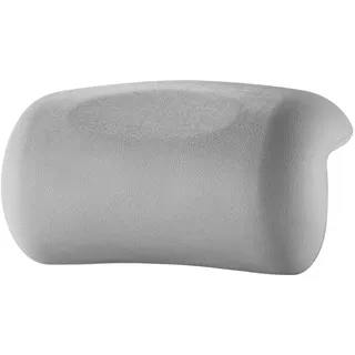 Koelaa Badewannenkissen, Badekissen für Badewanne mit 2 Saugnäpfen - Ergonomisches Nackenkissen, Waschbar & rutschfest - Wannenkissen für Entspannung im Bad, Spa & Wellness - Grau