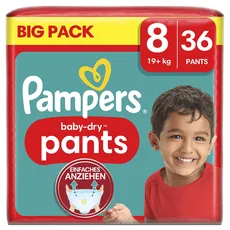 Bild Nappies Pants Size 8 (19+ kg) Baby Dry, 36 Nappies (Alte Version)