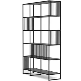 Actona Bücherregal 120 x 35 x 185 cm Schwarz