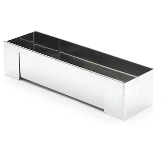 De Buyer DeBuyer Viereckige Rinne Edelstahl 30 x 8 x 6 cm