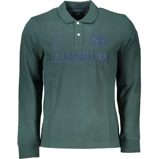 Elegantes LA MARTINA Poloshirt mit Stickerei : Größe - XL Größe: XL - Grün