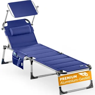 CASARIA Bari Sonnenliege 210 x 60 x 81 cm Blau