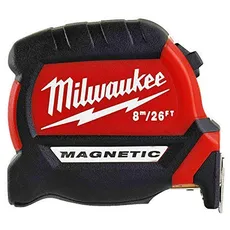 Milwaukee Premium Gen 2 Magnetband, metrisch/Imperial, 8 m, 4932464603, rot