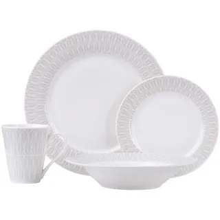 Maxwell & Williams Zenith Dinner-Set Tafelservice 16-tlg. grau