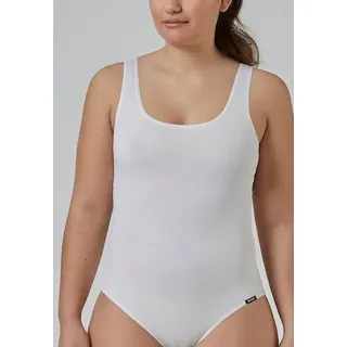 Skiny Body "Body Collection" bequem, weich, schlicht, ohne Ärmel, Baumwollmix, weiß