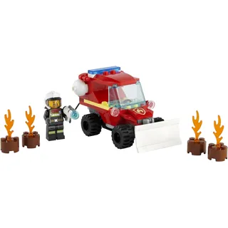 LEGO 60279 City Mini-Löschfahrzeug, Spielzeug mit Feuerwehrauto und Feuerwehrmann, kleines Geschenk für Mädchen und Jungen ab 5 Jahre - Beige