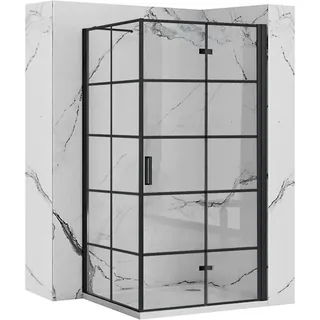Rea Duschkabine Molier 90X90 Black - Schwarz