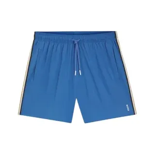 BOSS für Herren. 50491594 Ikonische Schwimmshorts blau (XXL), Strandbekleidung, Polyester