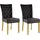 4-Fußstuhl Colorado Mikrofaser schwarz 2er Set