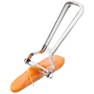 GEFU Y-PRO Sparschäler Edelstahl Silber/Weiß