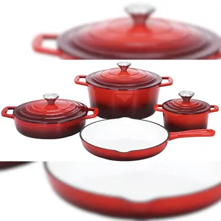 CS Kochsysteme Xanten Topf-Set 4-tlg. Fleischtopf Ø 16 cm + Fleischtopf Ø 26 cm + Bratentopf Ø 24 cm + Pfanne Ø 28 cm