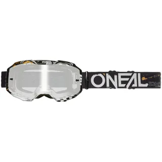 O'Neal B-10 Goggle ATTACK V.24 black/white - silver mirror