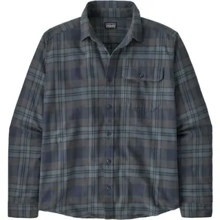 Patagonia M's L/s LW Fjord Flannel Herren Hemd paw: smolder blue L