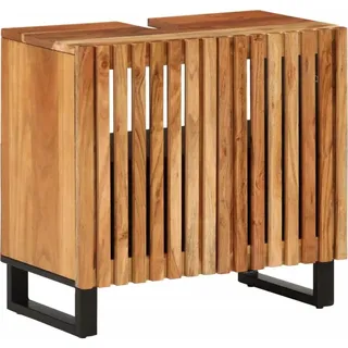 vidaXL Waschbeckenunterschrank 62x34x58 cm Massivholz Akazie - Braun
