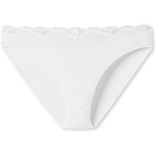 Schiesser Damen Taislip mit Spitze-Pure Cotton Taillenslip, Weiss_166636, 40