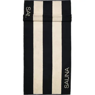 Cawö Saunatücher Natural Blockstreifen 6221 Natur-schwarz - 39