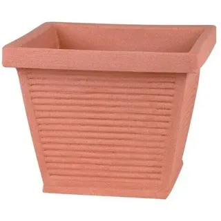 Blumenkübel Perugia Terracotta Pflanzkübel Pflanzen-Kübel Kunststoff 40x40x33cm