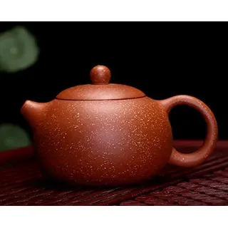 Yixing Teekanne Zisha Xi Shi Teekanne, 180 ml, chinesische Kung-Fu, handgefertigter Keramikkessel, lila Ton
