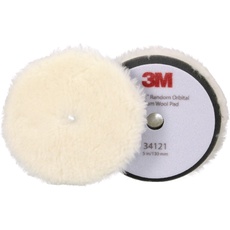 3M Perfect-It Polierpad mit Polierfell für Exzenter Poliermaschine, medium, weiß, 130 mm (5 in), 34121