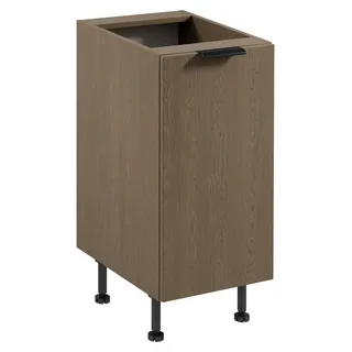 Unterschrank SALERNO mit einer Tür – Breite 40 cm, baltische Sturm - Braun