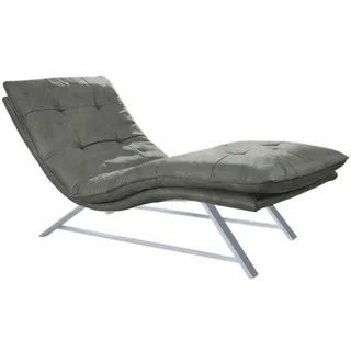 W.Schillig Relaxliege daily dreams Polyester 75 x 91 x 170 cm grau mit Kissen