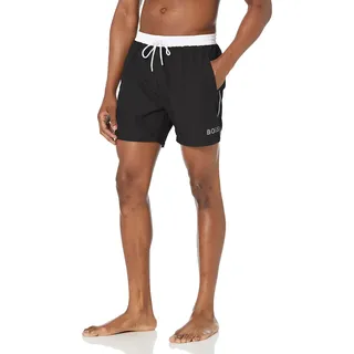 BOSS Herren Mittellange Badehose, Schieferschwarz, XL