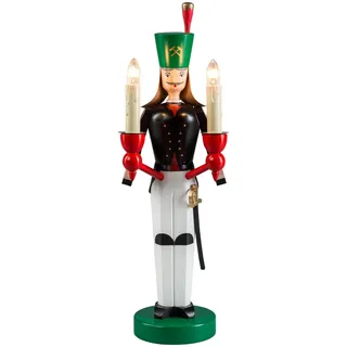 Weihnachtsfiguren Bergmann el. Beleuchtet 32cm NEU Holzfigur Traditionsfigur