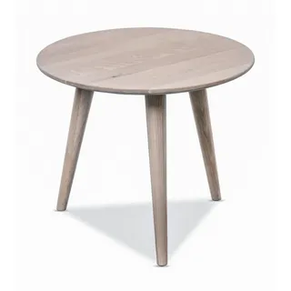 Xora Couchtisch , Eiche Bianco , Holz , Wildeiche , massiv , rund , konisch , 45x35x45 cm , einfacher Aufbau , Wohnzimmer, Wohnzimmertische, Couchtische, Couchtische rund