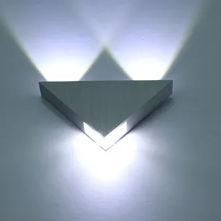 Esoes Led Wandleuchte Schlafzimmer, 3W LED Modern Wandlampe für Wohnzimemr, Schlafzimmer, Treppenhaus (Weiß)