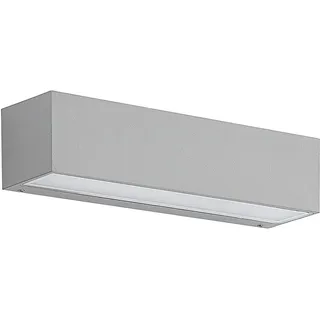 Lucande LED Wandleuchte außen Lengo (Modern) in Alu aus Aluminium (1 flammig,) - Außenwandleuchten Wandlampe Led Außenlampe Outdoor für Außenwand/Hauswand Haus Terrasse & Balkon