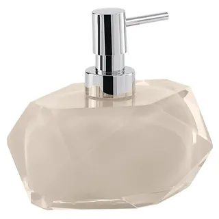 Gedy Chanelle Seifenspender, Kunstharz, Beige, 7,8 x 11,5 x 12,6