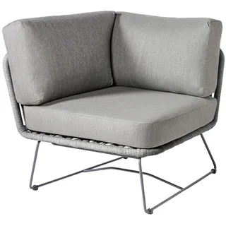 Diamond Garden Milos Lounge Eckteil Edelstahl/Rope inkl. Sitz & Rückenkissen