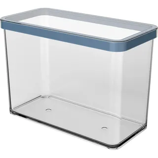 Rotho Frischhaltedose rechteckig transparent/blau 20,0 x 10,0 x 14,2 cm 2,1 l