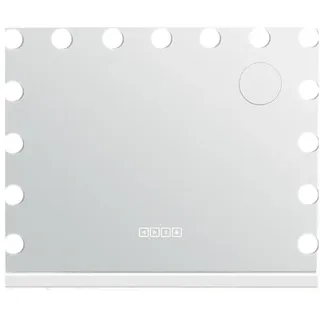 Costway Hollywood Spiegel mit Beleuchtung, 10X vergrößerung, USB-Ladeanschluss, Schminkspiege