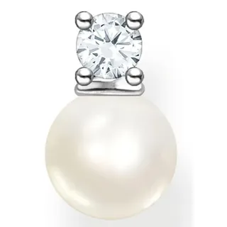 Thomas Sabo Ohrstecker Perle mit weißem Stein 925 Sterlingsilber H2214-167-14 silber 1